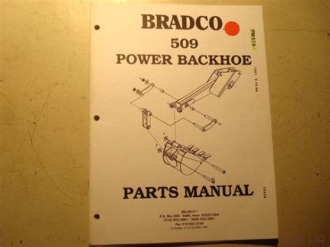 bradco 509 skid steer backhoe|ford bradco parts diagram.